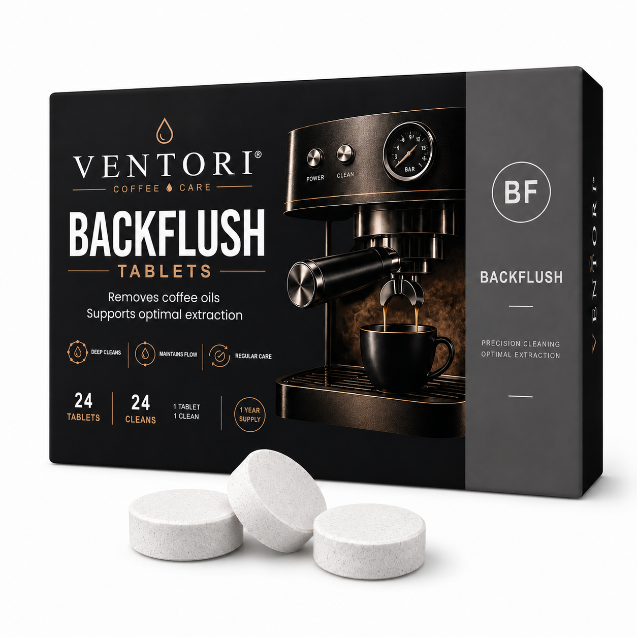 Ventori espresso backflush cleaning tablets