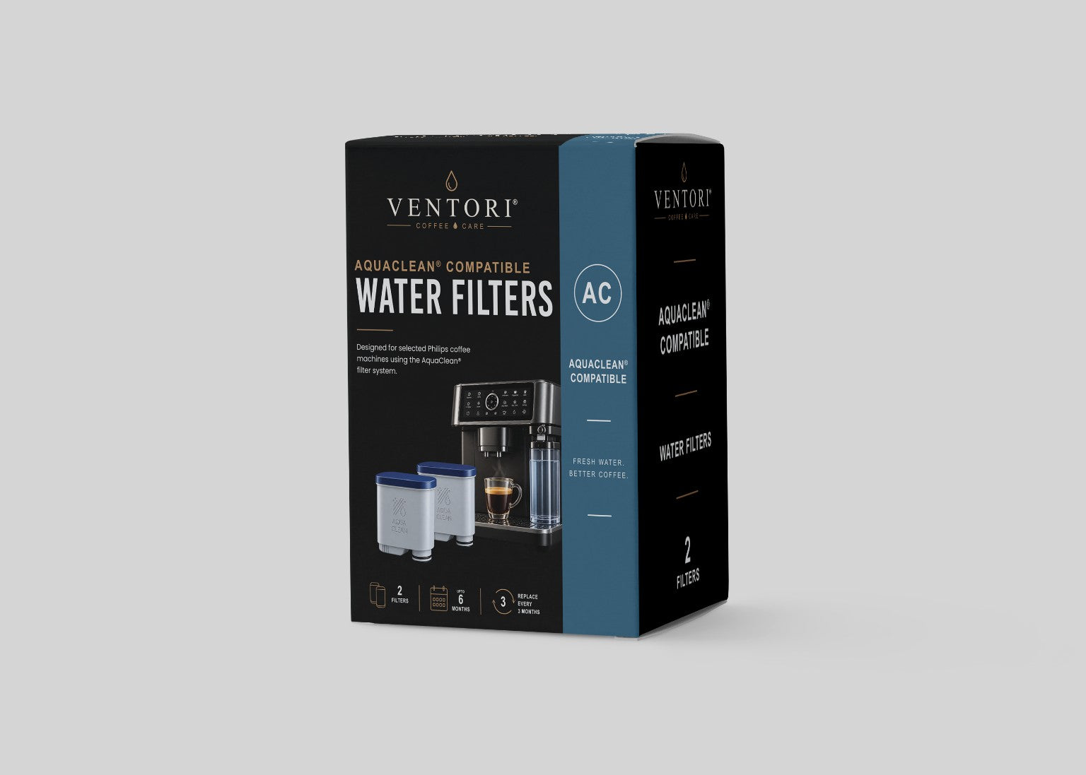 Coffee machine water filter care